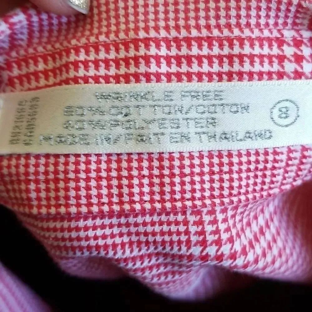 Foxcroft Houndstooth Button Down Top - Picture 8 of 8